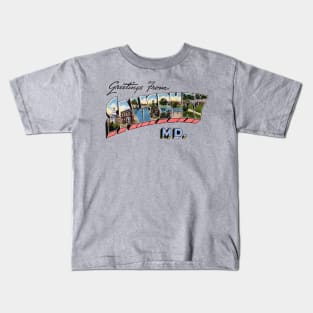 Greetings from Salisbury Maryland Kids T-Shirt